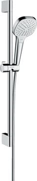 HANSGROHE CROMA SELECT E VARIO 3JET sprchová souprava 3-dílná, ruční sprcha 110x110 mm, 3 proudy, tyč, hadice, bílá/chrom