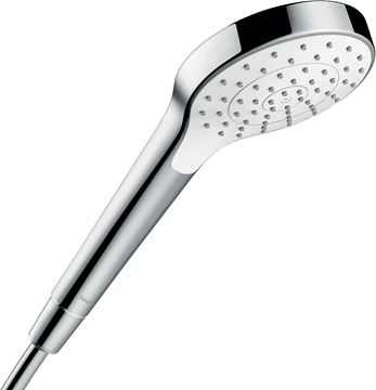 HANSGROHE CROMA SELECT S 1JET ruční sprcha pr. 110 mm, EcoSmart, bílá/chrom