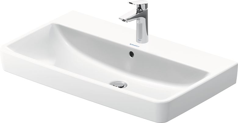 DURAVIT NO.1 umyvadlo 80 cm, s otvorem pro baterii a přepadem 23758000002 Obrázek - fotka