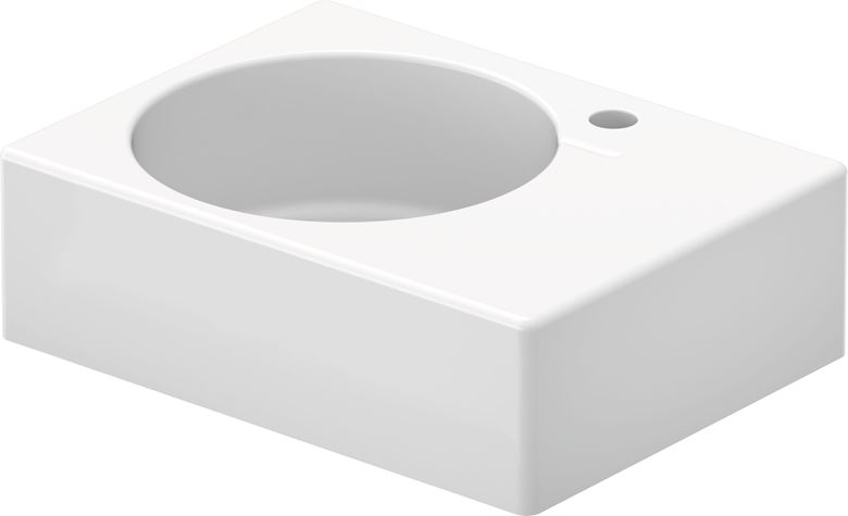 DURAVIT SCOLA umyvadlo 61,5 cm, s otvorem pro baterii a přepadem 0684600011 Obrázek - Hlavní obrázek