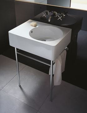DURAVIT SCOLA umyvadlo 61,5 cm, s otvorem pro baterii a přepadem 0684600011 Obrázek - fotka
