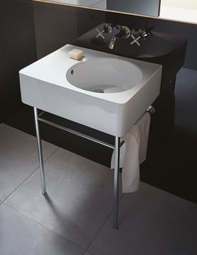 DURAVIT SCOLA umyvadlo 61,5 cm, s otvorem pro baterii a přepadem 0685600011 Obrázek - fotka