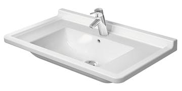 DURAVIT STARCK 3 umyvadlo 85 cm, s otvorem pro baterii a přepadem