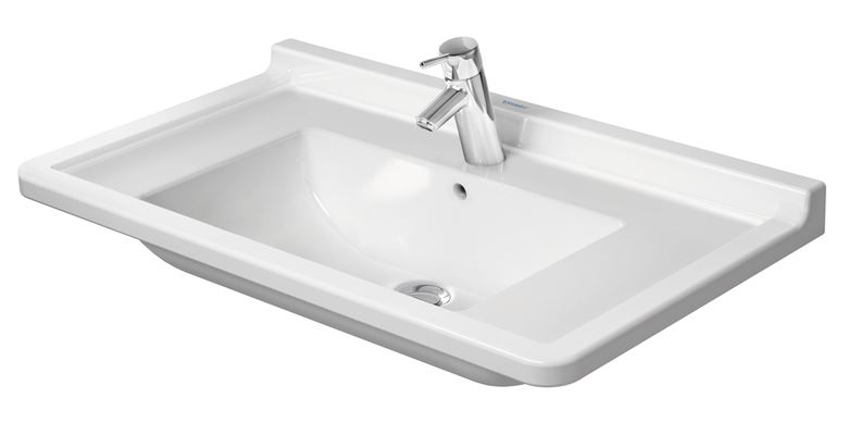 DURAVIT STARCK 3 umyvadlo 85 cm, s otvorem pro baterii a přepadem 0304800000 Obrázek - Hlavní obrázek