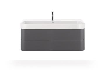 DURAVIT HAPPY D.2 umyvadlo 120 cm, se 2 otvory pro baterie a přepadem, broušené 2318120026 Obrázek - fotka