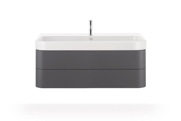 DURAVIT HAPPY D.2 umyvadlo 120 cm, se 2 otvory pro baterie a přepadem, broušené 2318120026 Obrázek - fotka