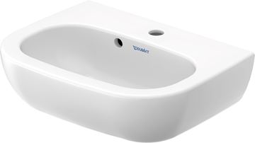 DURAVIT D-CODE umývátko 45 cm, s otvorem pro baterii a přepadem