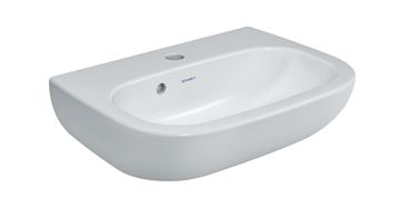 DURAVIT D-CODE umývátko 45 cm, s otvorem pro baterii a přepadem 07054500002 Obrázek - fotka