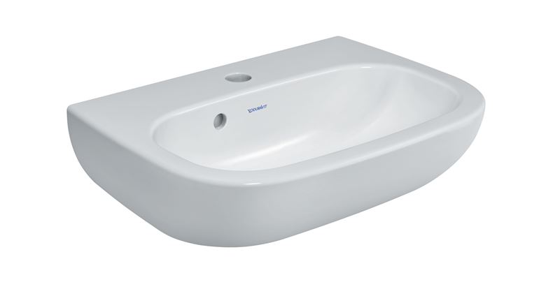 DURAVIT D-CODE umývátko 45 cm, s otvorem pro baterii a přepadem 07054500002 Obrázek - fotka