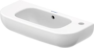 DURAVIT D-CODE umývátko 50 cm, s otvorem pro baterii vpravo a přepadem