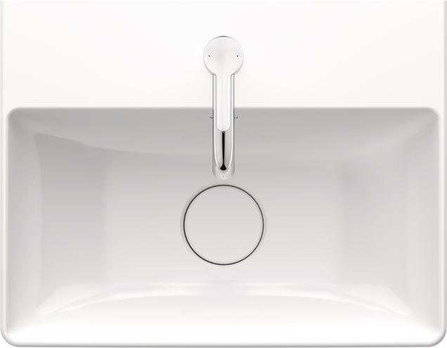 DURAVIT DURASQUARE umývátko 45 cm, s otvorem pro baterie, bez přepadu 0732450041 Obrázek - fotka