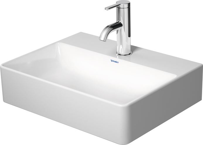 DURAVIT DURASQUARE umývátko 45 cm, s otvorem pro baterie, bez přepadu 0732450041 Obrázek - fotka