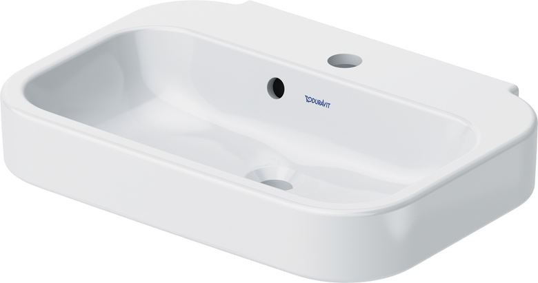 DURAVIT HAPPY D.2 umývátko 50 cm, s otvorem pro baterii a přepadem 0709500000 Obrázek - Hlavní obrázek