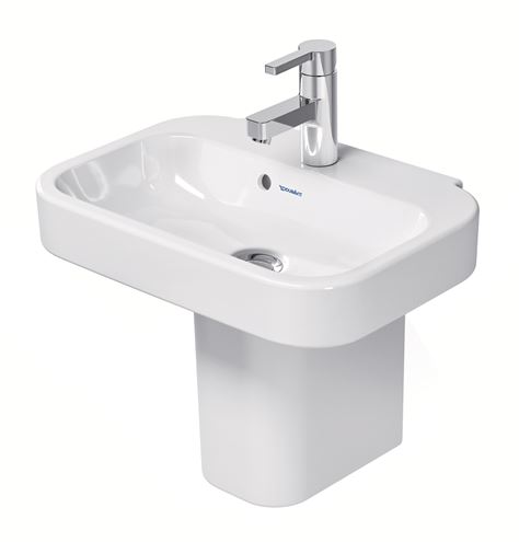 DURAVIT HAPPY D.2 umývátko 50 cm, s otvorem pro baterii a přepadem 0709500000 Obrázek - fotka