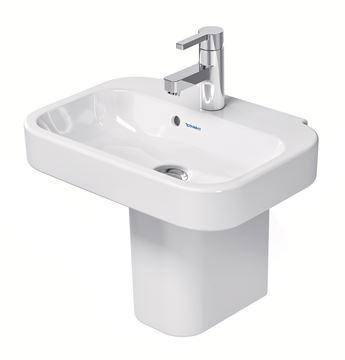 DURAVIT HAPPY D.2 umývátko 50 cm, s otvorem pro baterii a přepadem 0709500000 Obrázek - fotka