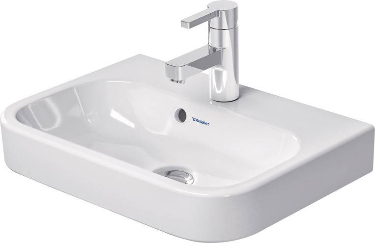 DURAVIT HAPPY D.2 umývátko 50 cm, s otvorem pro baterii a přepadem 0710500000 Obrázek - fotka