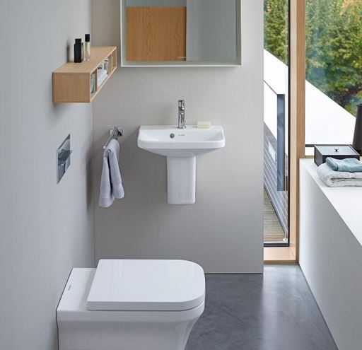 DURAVIT NO.1 umývátko 45 cm, s otvorem pro baterii a přepadem 07434500002 Obrázek - fotka