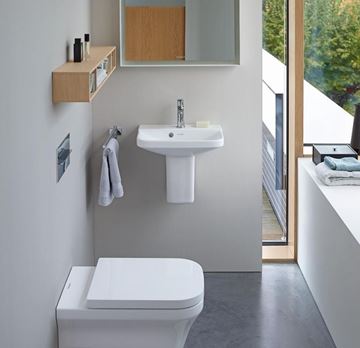 DURAVIT NO.1 umývátko 45 cm, s otvorem pro baterii a přepadem 07434500002 Obrázek - fotka