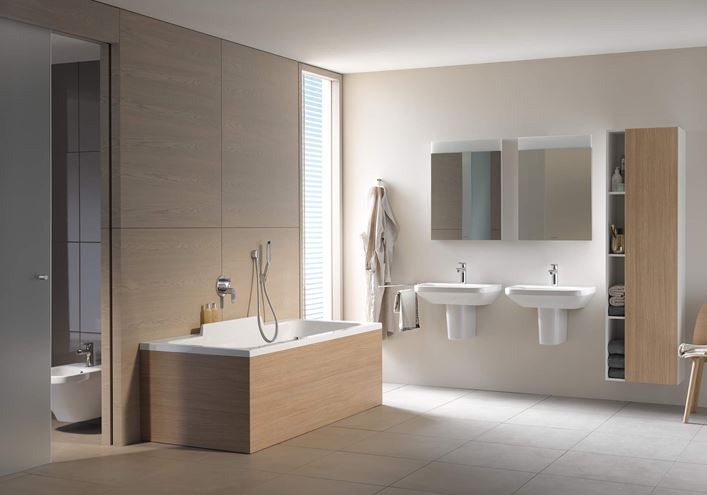 DURAVIT DURASTYLE umývátko 45 cm, s otvorem pro baterii, bez přepadu 0708450000 Obrázek - fotka