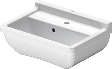 DURAVIT STARCK 3 umývátko 45 cm, s otvorem pro baterii a přepadem