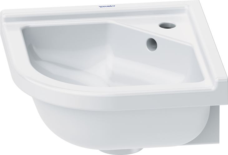 DURAVIT STARCK 3 umývátko rohové 43 cm, s otvorem pro baterii a přepadem 0752440000 Obrázek - Hlavní obrázek