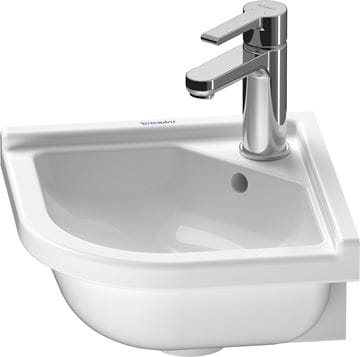 DURAVIT STARCK 3 umývátko rohové 43 cm, s otvorem pro baterii a přepadem 0752440000 Obrázek - fotka