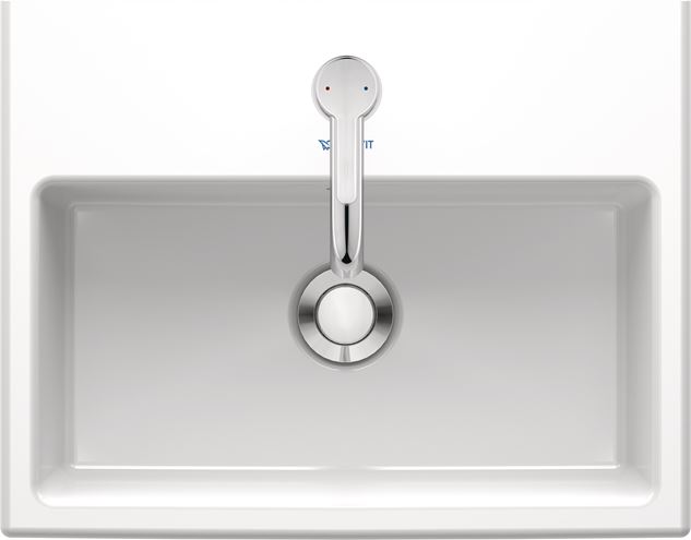 DURAVIT VERO AIR umývátko 45 cm, s otvorem pro baterii a přepadem 0724450000 Obrázek - fotka