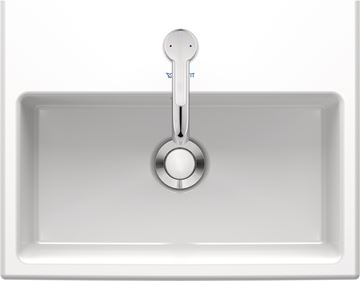 DURAVIT VERO AIR umývátko 45 cm, s otvorem pro baterii a přepadem 0724450000 Obrázek - fotka