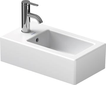 DURAVIT VERO umývátko 25 cm, s otvorem pro baterii a přepadem 0702250000 Obrázek - fotka