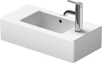 DURAVIT VERO umývátko 50 cm, s otvorem pro baterii vlevo a přepadem 0703500009 Obrázek - fotka