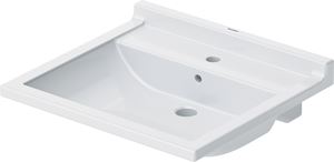 DURAVIT STARCK 3 bezbariérové umyvadlo 60 cm, s otvorem pro baterii a přepadem