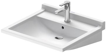 DURAVIT STARCK 3 bezbariérové umyvadlo 60 cm, s otvorem pro baterii a přepadem 0309600000 Obrázek - fotka