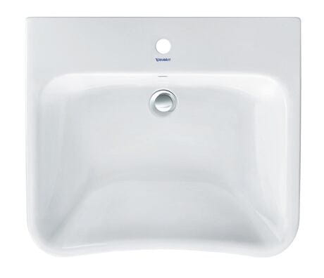 DURAVIT DURASTYLE bezbariérové umyvadlo 65 cm, s otvorem pro baterii a přepadem 2329650000 Obrázek - fotka