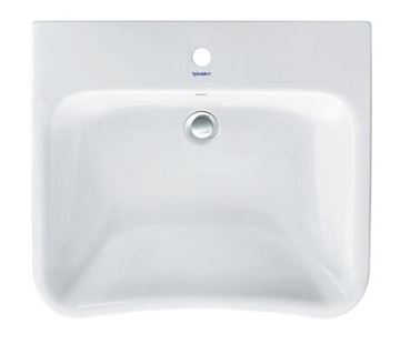 DURAVIT DURASTYLE bezbariérové umyvadlo 65 cm, s otvorem pro baterii a přepadem 2329650000 Obrázek - fotka
