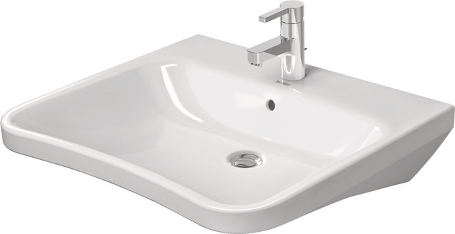 DURAVIT DURASTYLE bezbariérové umyvadlo 65 cm, s otvorem pro baterii a přepadem 2329650000 Obrázek - Hlavní obrázek