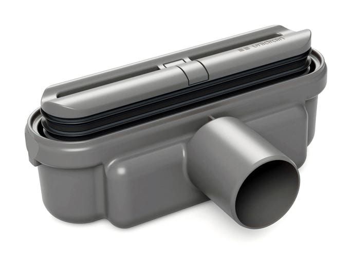 UNIDRAIN 1418 nízký sifon DN50, pro podlahový žlab, boční odpad 1418.0050 Obrázek - Hlavní obrázek