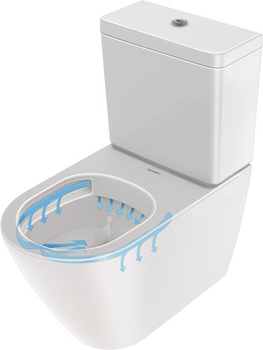 DURAVIT D-NEO WC kombi mísa, Rimless splachování, vario odpad 2002090000 Obrázek - fotka