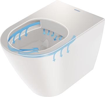 DURAVIT D-NEO stacionární WC, Rimless splachování, zadní odpad 2003090000 Obrázek - fotka