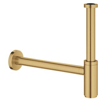 GROHE designový sifon k umyvadlu DN32, s převlečnou maticí 5/4, kartáčovaný cool sunrise