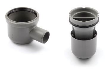 UNIDRAIN 2411 sifon DN50, pro podlahový žlab, boční odpad 2411.0050 Obrázek - fotka