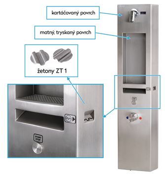 AZP BRNO žetonový automat pro sprchu ZAS 3.1 Obrázek - fotka