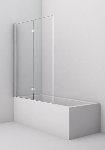CONCEPT 200 CONB2 vanová zástěna 120x150 cm, levá, skládací, chrom/čiré sklo CONB2G1205007 Obrázek - fotka