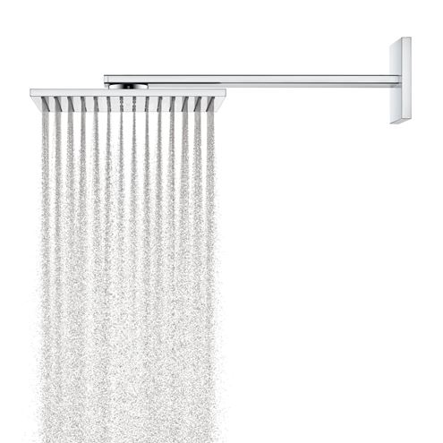 AXOR SHOWER SOLUTIONS 300/300 1JET horní sprcha 300x300 mm, s ramenem, chrom 35314000 Obrázek - fotka