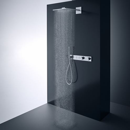 AXOR SHOWER SOLUTIONS 300/300 1JET horní sprcha 300x300 mm, s ramenem, chrom 35314000 Obrázek - fotka
