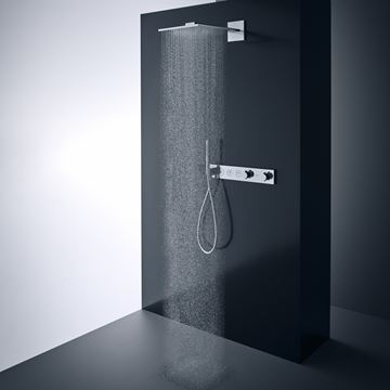 AXOR SHOWER SOLUTIONS 300/300 1JET horní sprcha 300x300 mm, s ramenem, chrom 35314000 Obrázek - fotka