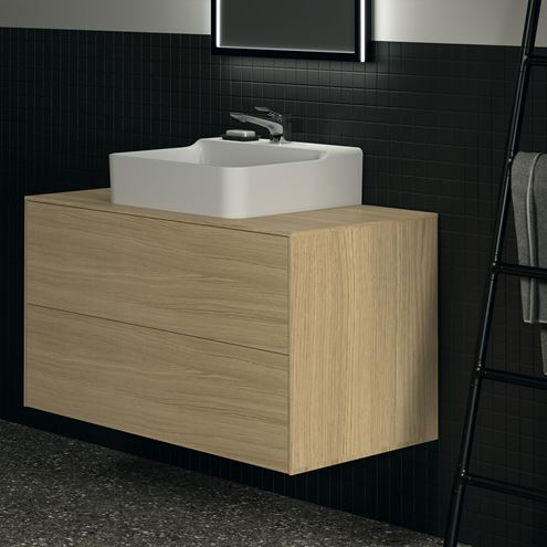 IDEAL STANDARD CONCA skříňka pod umyvadlo 100,2x50,5x55 cm, 2 zásuvka, Push-open, světlý dub T3942Y6 Obrázek - fotka