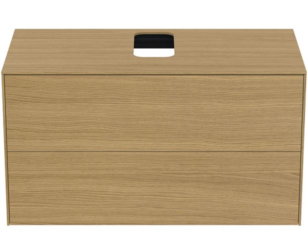 IDEAL STANDARD CONCA skříňka pod umyvadlo 100,2x50,5x55 cm, 2 zásuvka, Push-open, světlý dub T3942Y6 Obrázek - fotka