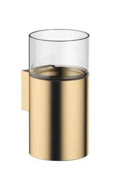 DORNBRACHT nástěnný pohárek, sklo, transparentní/brushed durabrass