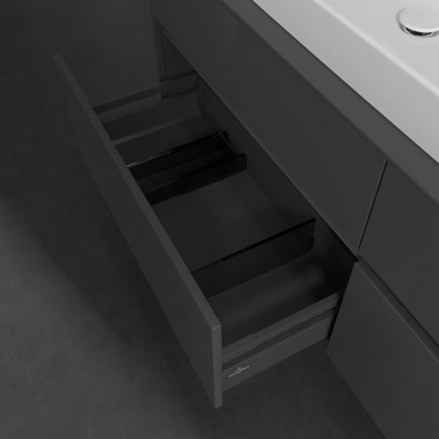 VILLEROY & BOCH COLLARO skříňka pod umyvadlo 160x50x54,8 cm, 4 zásuvky, Glossy Grey C02600FP Obrázek - fotka