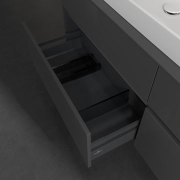 VILLEROY & BOCH COLLARO skříňka pod umyvadlo 160x50x54,8 cm, 4 zásuvky, Glossy Grey C02600FP Obrázek - fotka